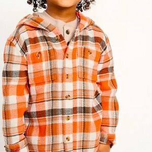 Old Navy Toddler Plaid Hooded Shirt Jacket | Flannel Shacket